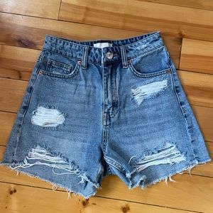 High-waisted H&M Jean Shorts